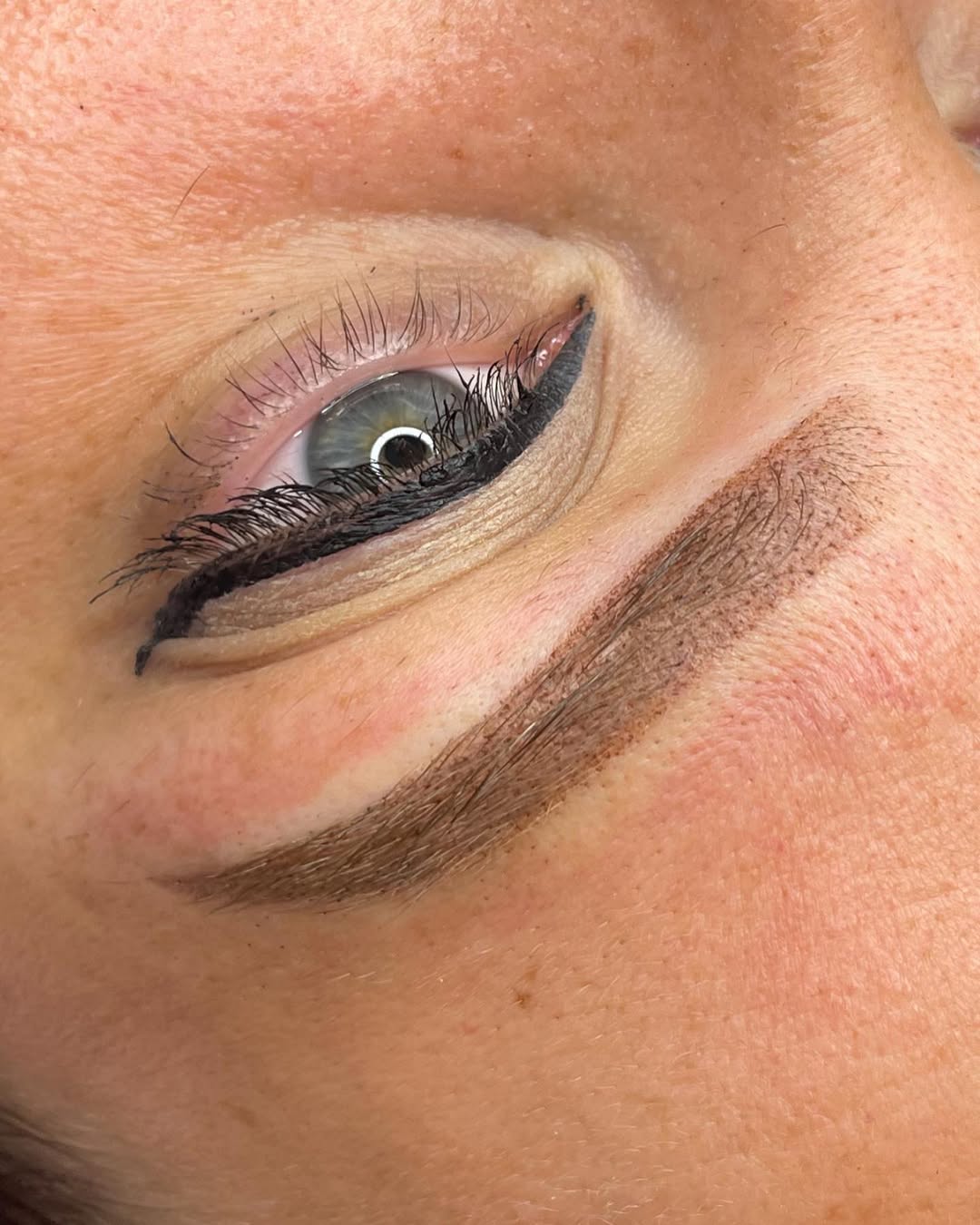 Up-close brow work